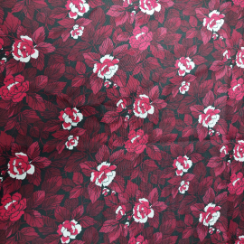 Ткань для платья (синтетика), цветочный орнамент, 100х300см. СССР.